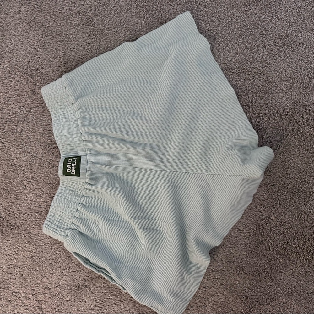 Daily Drills High Waist Light Blue Shorts